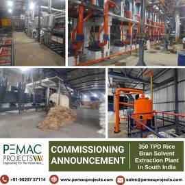 350 TPD Rice Bran Solvent Extraction Plant- Pemac 