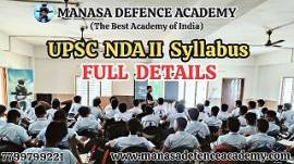 UPSC NDA II SYLLABUS FULL DETAILS