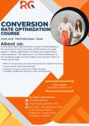 Conversion Rate Optimization Course  in Hyderabad