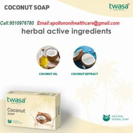 Twasa Creamy Coconut Beauty Bar Natural Soap,