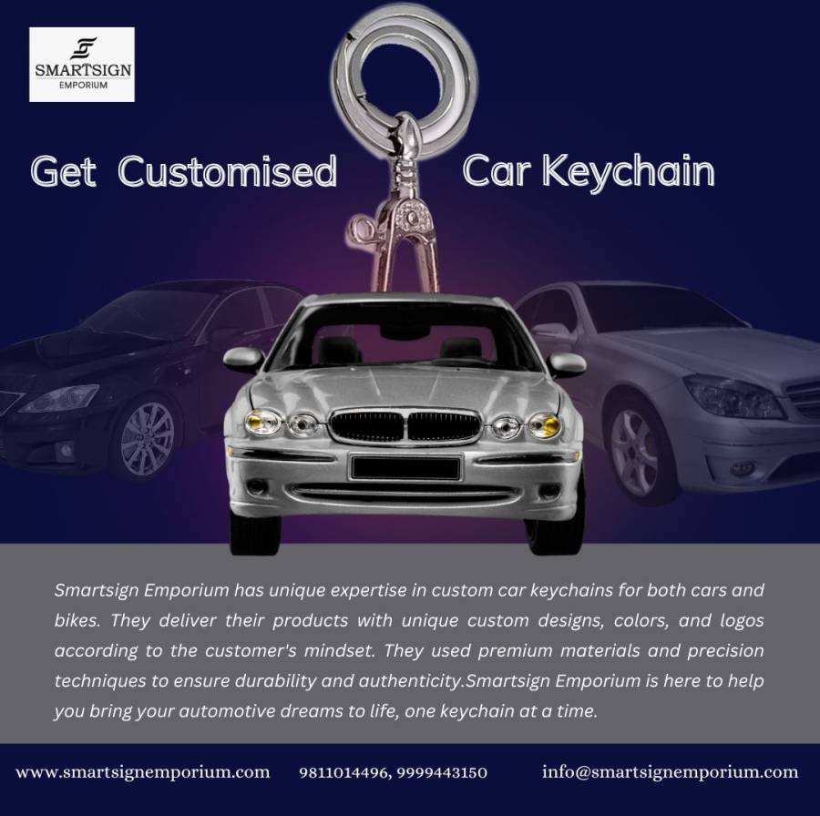 Custom Car & Bike smart keychains by Smartsign