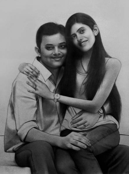 Handmade Pencil Sketch From Photograph
