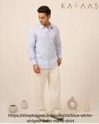 Premium Striped Linen Mens Shirt – Daily Comfort &